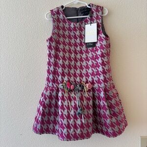 NWT Ivy House houndstooth print dress